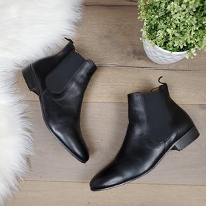 Boemos Italian Black Leather Chelsea Boots